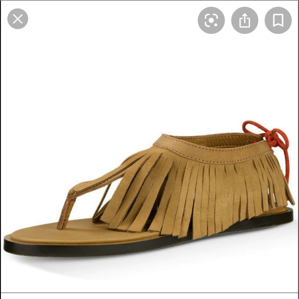 WOMEN'S SANUK SANDAL, YOGA FRINGE, TOBACCO AUBURN